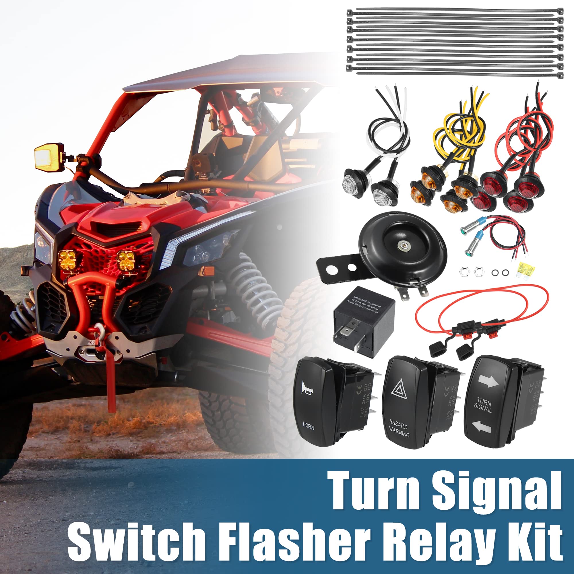 LUZ×RODA PEACE ONE XIX L/S PRA SET X AUTOHAUX 1 conjunto universal de luzes LED de seta para rua com